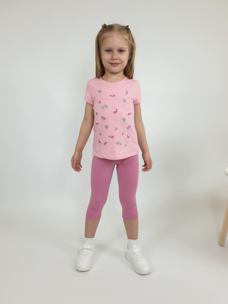 Комплект для девочки (фуфайка+лосины)