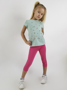 Комплект для девочки (фуфайка+лосины)