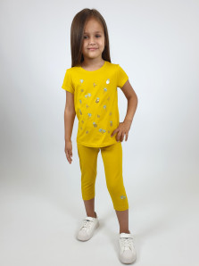 Комплект для девочки (фуфайка и лосины)