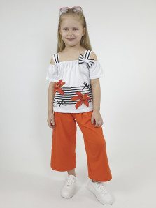 Комплект фуфайка+брюки для девочки