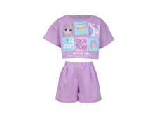 Комплект для девочки (фуфайка+шорты)