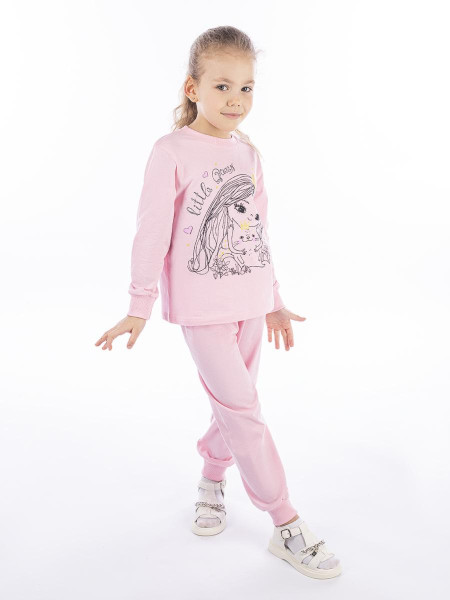 Пижама для девочки (фуфайка и брюки)