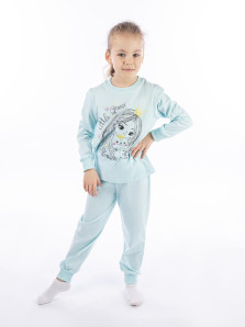 Пижама для девочки (фуфайка и брюки)