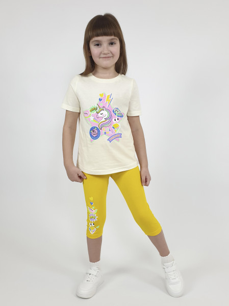 Комплект для девочки (фуфайка и лосины)