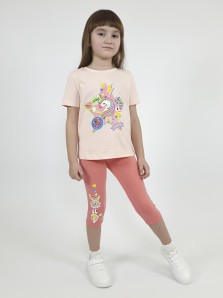 Комплект для девочки (фуфайка и лосины)