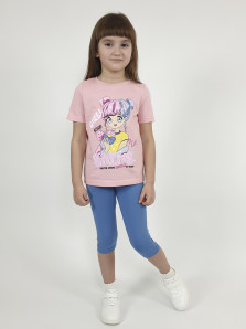 Комплект для девочки (фуфайка и лосины)