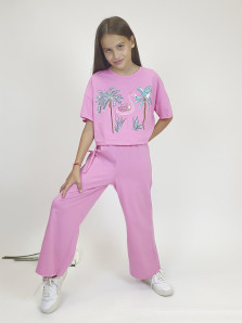 Комплект для девочки (фуфайка и брюки)