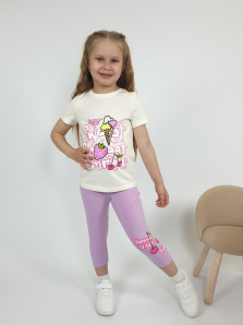 Комплект для девочки (фуфайка+лосины)