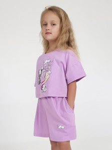 Комплект для девочки (фуфайка+шорты)