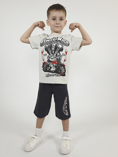 Комплект для мальчика (фуфайка+шорты)