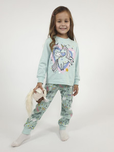 Пижама для девочки (фуфайка и брюки)