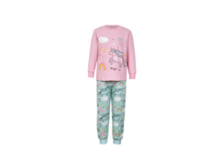 Пижама для девочки (фуфайка и брюки)
