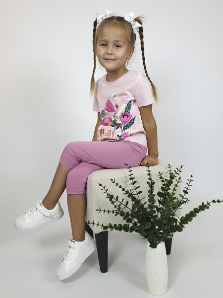 Комплект для девочки (фуфайка+ лосины)