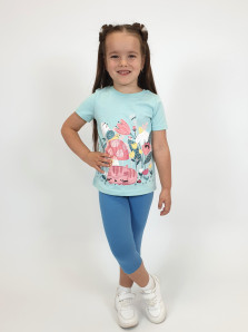 Комплект для девочки (фуфайка+ лосины)