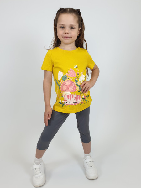 Комплект для девочки (фуфайка+ лосины)