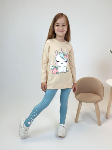 Комплект для девочки (фуфайка+ лосины)