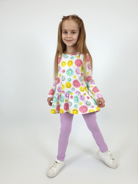 Комплект для девочки (фуфайка+ лосины)