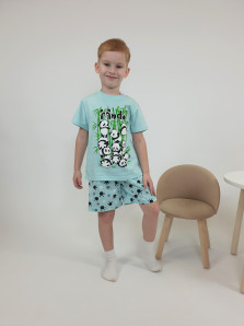 Пижама для мальчика (фуфайка и шорты)