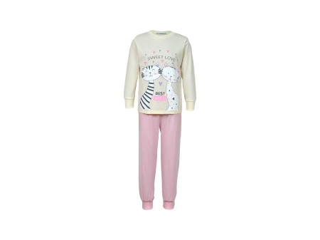 Пижама для девочки (фуфайка и брюки)