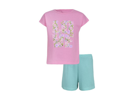 Пижама для девочки (фуфайка и шорты)