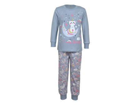 Пижама для девочки (фуфайка и брюки)