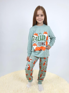 Пижама для девочки (фуфайка и брюки)