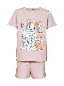 Пижама для девочки (фуфайка и шорты)