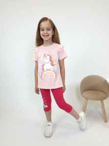 Комплект для девочки (фуфайка+ лосины)