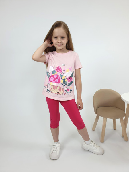 Комплект для девочки (фуфайка+ лосины)