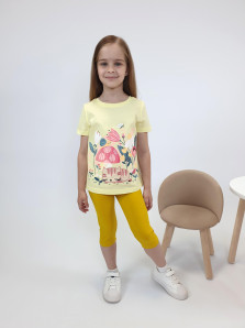 Комплект для девочки (фуфайка+ лосины)