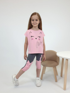 Комплект для девочки (фуфайка+ лосины)