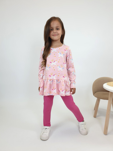 Комплект для девочки (фуфайка+ лосины)