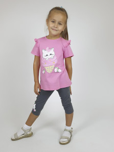 Комплект для девочки (фуфайка+ лосины)