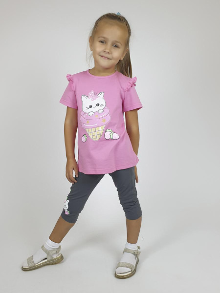 Комплект для девочки (фуфайка+ лосины)