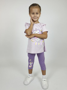 Комплект для девочки (фуфайка+ лосины)