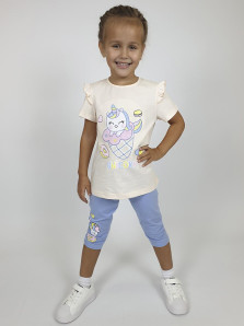 Комплект для девочки (фуфайка+ лосины)