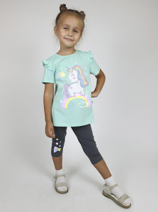 Комплект для девочки (фуфайка+ лосины)