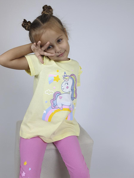 Комплект для девочки (фуфайка+ лосины)