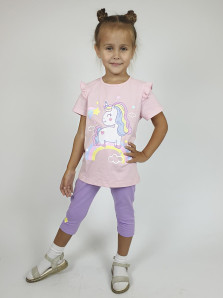 Комплект для девочки (фуфайка+ лосины)