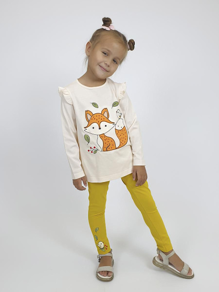 Комплект для девочки (фуфайка+ лосины)