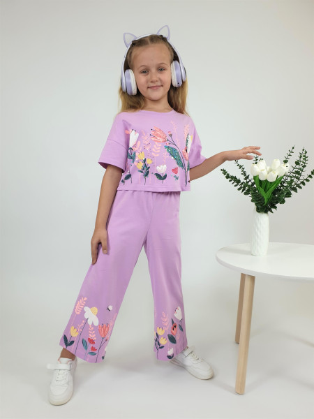 Комплект для девочки (фуфайка+ брюки)