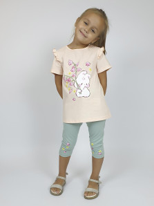 Комплект для девочки (фуфайка+ лосины)