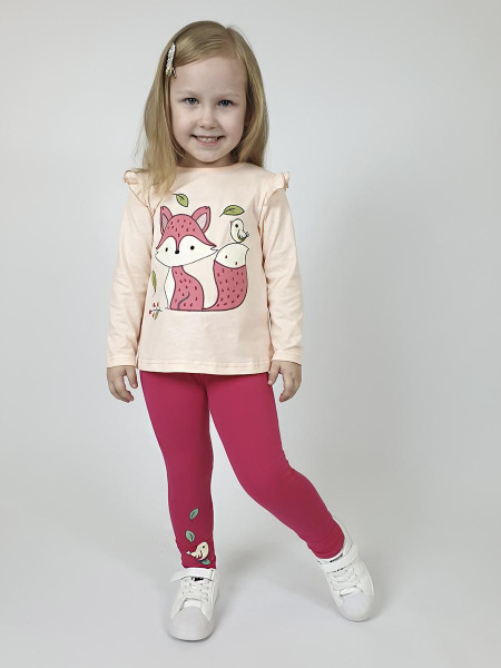 Комплект для девочки (фуфайка+ лосины)