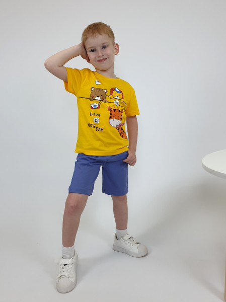 Комплект для мальчика (фуфайка+шорты)