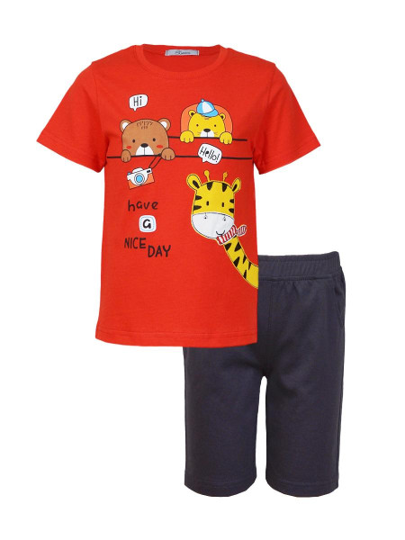 Комплект для мальчика (фуфайка+шорты)