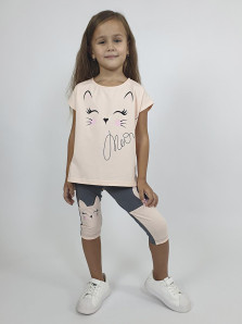 Комплект для девочки (фуфайка+ лосины)