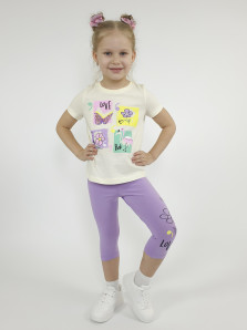 Комплект для девочки (фуфайка+ лосины)