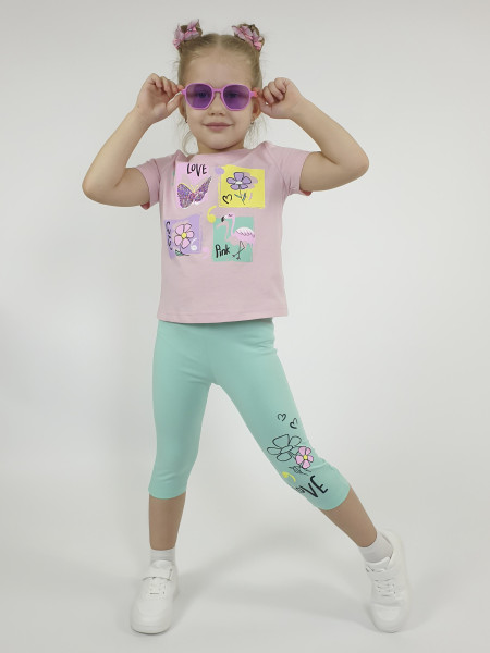 Комплект для девочки (фуфайка+ лосины)