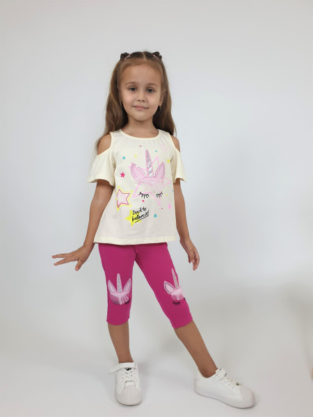 Комплект для девочки (фуфайка+ лосины)