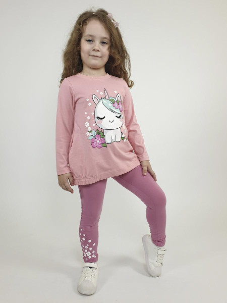 Комплект для девочки (фуфайка+ лосины)